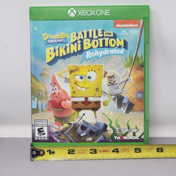 SpongeBob SquarePants Battle For Bikini Bottom Rehydrated Xbox One Game Untested - Picture 5 of 6